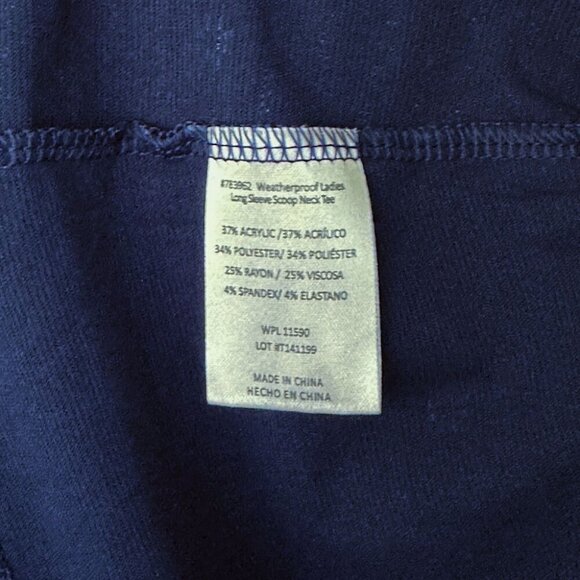 32 Degrees Weatherproof Long-Sleeve Scoop Neck Tee, Size XL, NWT - Picture 5 of 5